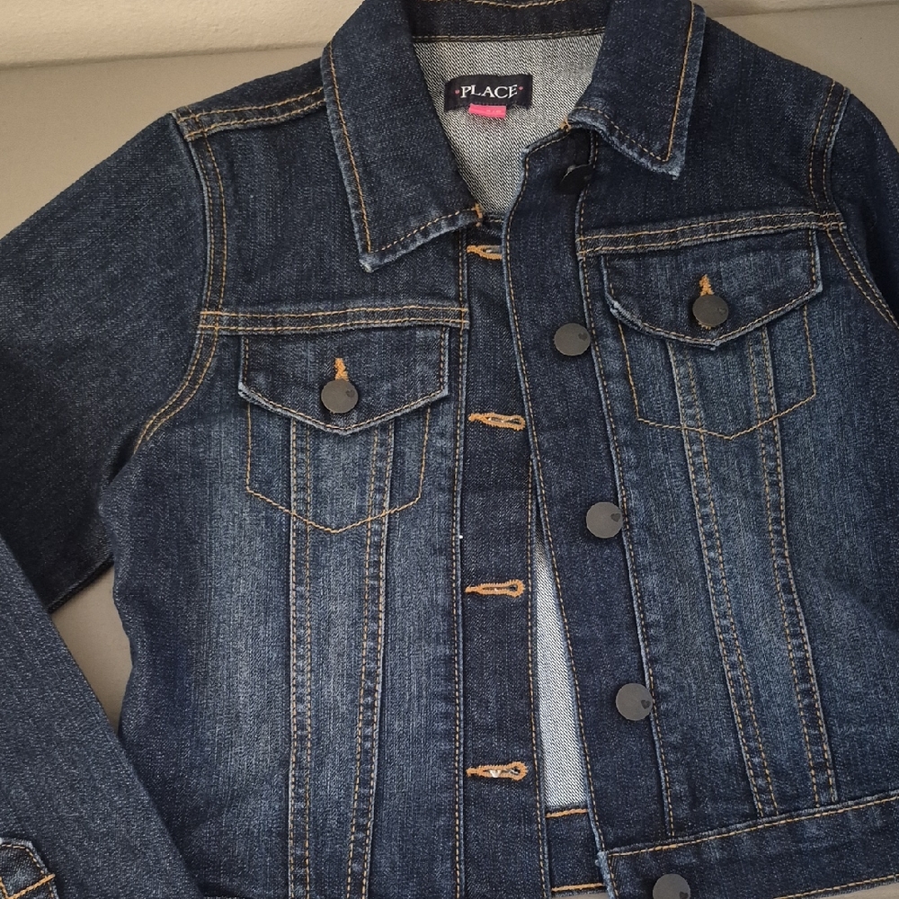 Place Dark Blue Denim Jacket